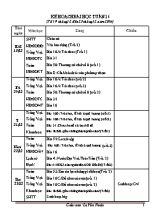 Kế hoạch bài học tuần 16 lớp 4 - Năm học 2016-2017 - Lê Văn Hoàn